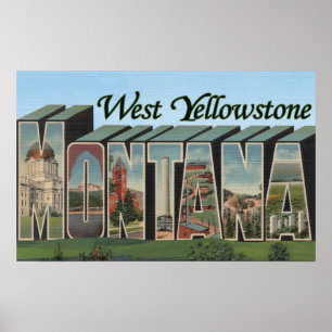 West-geelsteen, Montana Poster