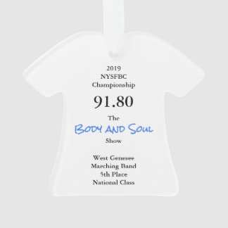 West Genesee Marching Band 2019 T-Shirt Ornament