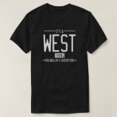 West grappige achternaam grappige familie t-shirt (Design voorkant)