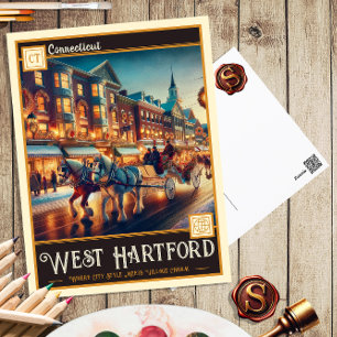 West Hartford, Connecticut    BRIEFKAART
