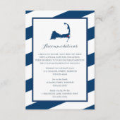 West Harwich Cape Cod Navy Blue | Verhuizing Informatiekaartje (Voorkant)