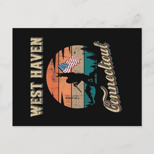 West Haven Connecticut Briefkaart (Voorkant)