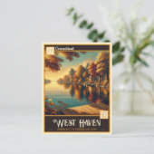 West Haven, Connecticut | Oude ansichtkaart Briefkaart (Staand voorkant)