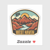 West Haven, Connecticut Sticker (Vel)