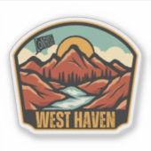 West Haven, Connecticut Sticker (Voorkant)