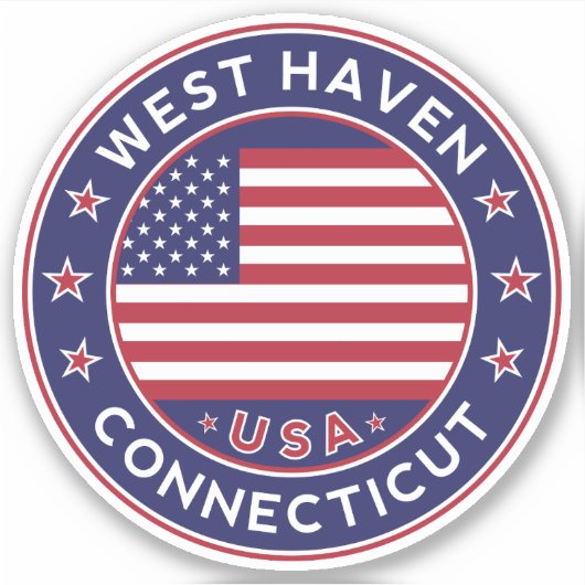 West Haven Connecticut, West Haven Sticker (Voorkant)