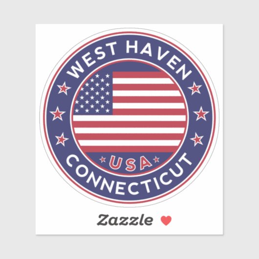 West Haven Connecticut, West Haven Sticker (Vel)