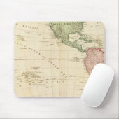 West-Hemisphere-kaart Muismat (Met muis)