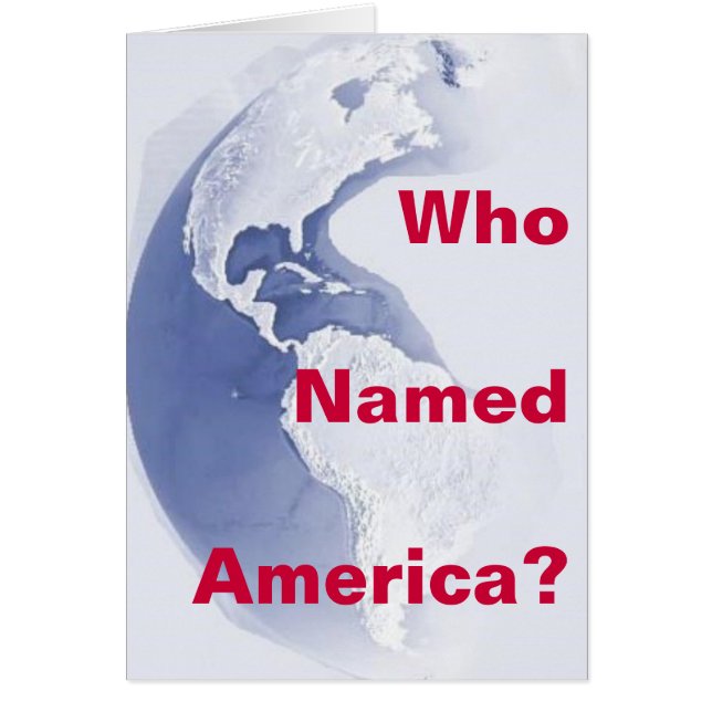 West-Hemisphere, wie noemde Amerika? (Voorkant)