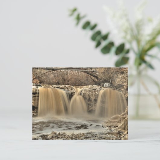 West-Herfsten van de Zwarte rivier, Elyria, Ohio Briefkaart (Staand voorkant)