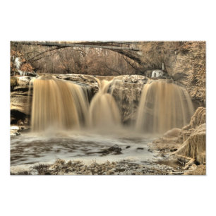 West-Herfsten van de Zwarte rivier, Elyria, Ohio Foto Afdruk
