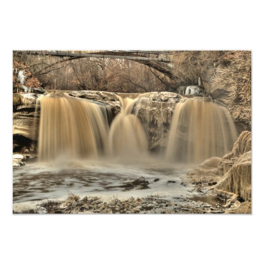 West-Herfsten van de Zwarte rivier, Elyria, Ohio Foto Afdruk (Voorkant)
