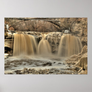 West-Herfsten van de Zwarte rivier, Elyria, Ohio Poster