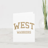 West High School heeft Torrance Ca Retro Sports Kaart (Voorkant)