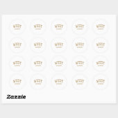 West High School heeft Torrance Ca Retro Sports Ronde Sticker (Vel)