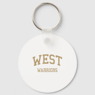 West High School heeft Torrance Ca Retro Sports Sleutelhanger
