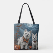 West Highland Halloween Spoken Tote Bag (Achterkant)