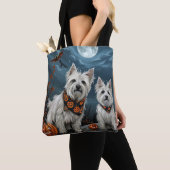 West Highland Halloween Spoken Tote Bag (Dichtbij)