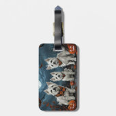 West Highland Halloween Spooky Bagagelabel (Achterkant verticaal)