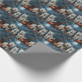 West Highland Halloween Spooky Cadeaupapier (Hoek)