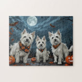 West Highland Halloween Spooky Legpuzzel (Horizontaal)