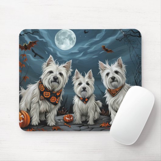 West Highland Halloween Spooky Muismat (Met muis)