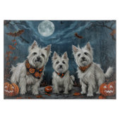 West Highland Halloween Spooky Snijplank (Voorkant)