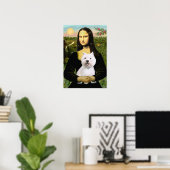 West Highland Terrier 2 - Mona Lisa Poster (Thuiskantoor)