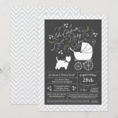 West Highland Terrier Baby shower Genderneutraal Kaart (Voorkant / Achterkant)