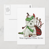 West Highland Terrier Briefkaart (Voorkant / Achterkant)