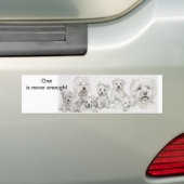 West Highland Terrier Bumpersticker (Op auto)