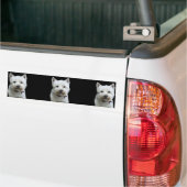 West Highland Terrier Bumpersticker (Op Truck)