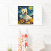 West Highland Terrier Cute Dog Halloween Jack O La Spandoek (Insitu)