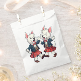 West Highland Terrier Dancing Scottish Ceilidh  Bedankzakje