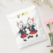 West Highland Terrier Dancing Scottish Ceilidh  Bedankzakje (Gezegeld)