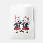 West Highland Terrier Dancing Scottish Ceilidh  Bedankzakje (Voorkant)