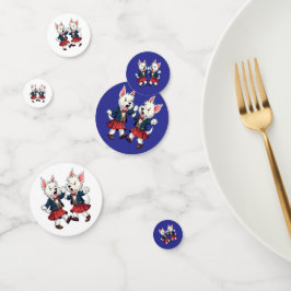 West Highland Terrier danst Schotse Ceilidh Confetti