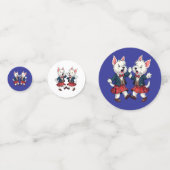 West Highland Terrier danst Schotse Ceilidh Confetti (Voorkanten)