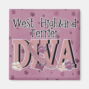 West Highland Terrier DIVA Magneet