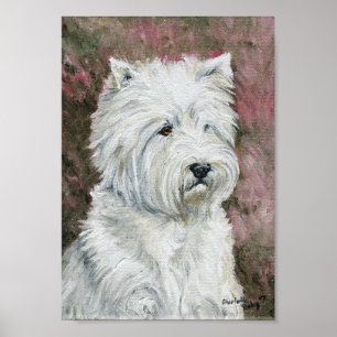 "West Highland Terrier" — Dog Art Canvas — Afdruk Poster