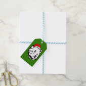 West Highland Terrier Dog met kerstkerstkerstkerst Cadeaulabel (Met Touw)