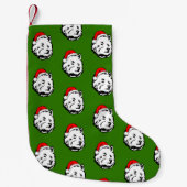 West Highland Terrier Dog met kerstkerstkerstkerst Kleine Kerstsok (Voorkant)