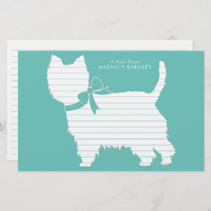 West Highland Terrier Dog Puppy Westie Briefpapier