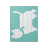 West Highland Terrier Dog Puppy Westie Notitieblok (Linkerzijde)