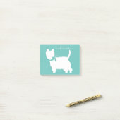 West Highland Terrier Dog Puppy Westie Post-it® Notes (Op bureau)