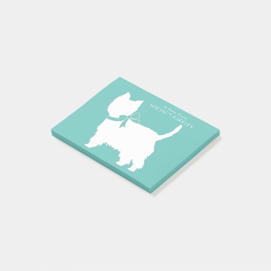 West Highland Terrier Dog Puppy Westie Post-it® Notes (Schuin)