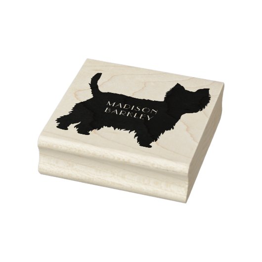 West Highland Terrier Dog Puppy Westie Rubberstempel (Stempel)
