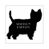 West Highland Terrier Dog Puppy Westie Rubberstempel (Afrduk)