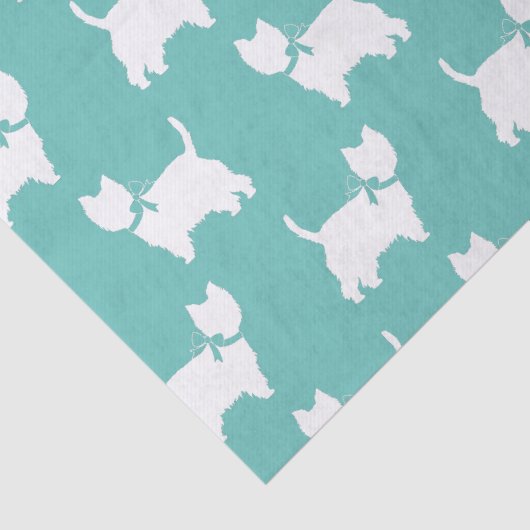 West Highland Terrier Dog Puppy Westie Tissuepapier (Detail)
