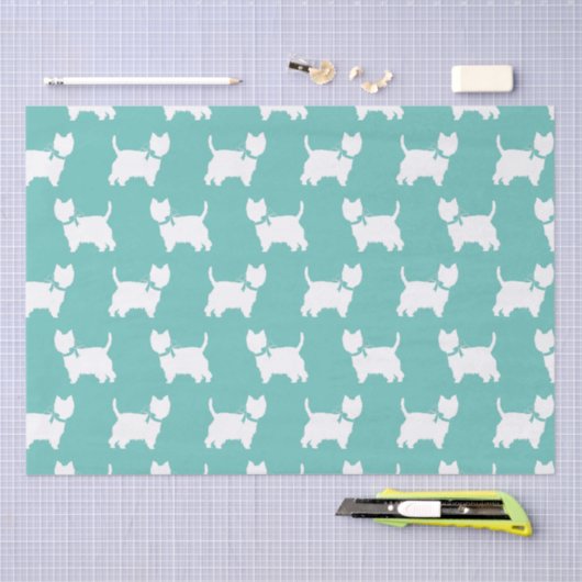 West Highland Terrier Dog Puppy Westie Tissuepapier (Craft)